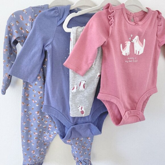 Baby Girl 0-3M Fall/Winter Bundle - Pink & Blue - Carter's/Gap - Picture 13 of 13